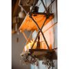 drvshop Decorative Wall Hanging Shelf, 3 Tier Distressed Wood