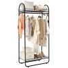 LANGRIA Compact Free-Standing Garment Rack Made of Sturdy Iron