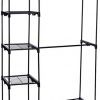 Whitmor Deluxe Double Rod Freestanding Closet Heavy Duty Storage