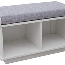 Ravenna Home Reeder Upholstered Entryway Cushioned Storage Bench