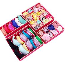 Nabsna 4PCS Underwear Organizer Storage Box Drawer Divider