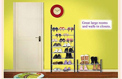 Oguine 10 Tier Shoe Portable Free Standing Shoe Rack Organizer