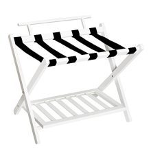 WELLAND Wall Saver Wood Folding Luggage Rack