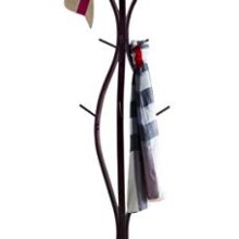 Kings Brand Furniture - Corbet Metal 12 Hook Standing Coat & Hat Rack