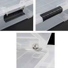 Hommp 3-Pack Plastic Under Bed Storage Box Container