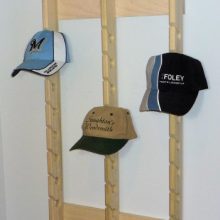 Stoughton's Woodsmith Economy Triple Poplar Baseball Cap Rack