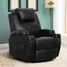 Esright Massage Recliner Chair Heated PU Leather Ergonomic Lounge