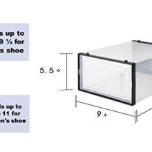 East Loft Clear Shoe Box Storage Containers for Hallway
