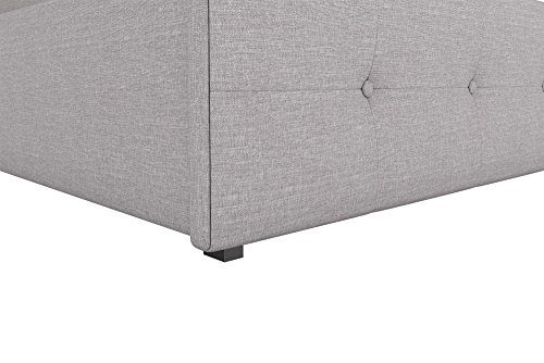 DHP Rose Upholstered Platform Bed with Under Bed Storage & Wooden Slats - Perfect for Modern Bedrooms!