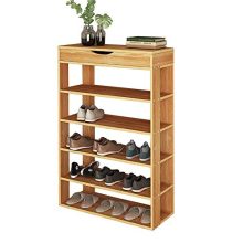 sogesfurniture Shoe Rack 29.5 Inches 5 Tier Free Standing Wooden Shoe