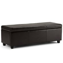 Simpli Home F-18A Avalon 48 inch Wide Contemporary Rectangle Storage