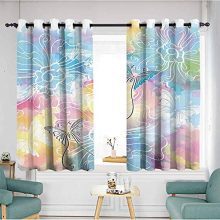 YOFUHOME Colorful Home Decor Light Luxury high-end Curtains