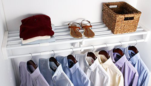 EZ SHELF Expandable Closet Shelf & Rod with No Brackets