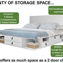 Memomad Bali Storage Platform Bed with Drawers
