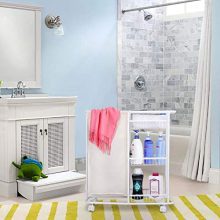 Mythinglogic Laundry Sorter Hamper Rolling Laundry Storage