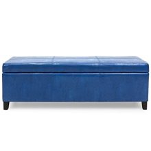 Best Choice Products Upholstered Faux Leather Storage Ottoman Bench