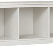 South Shore Entryway Cubby Storage Bench, Pure White