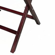 Guest Room Style – FixtureDisplays Mahogany Luggage Rack with Tapestry Webbing
