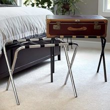 USTECH Chrome Luggage Rack for Suitcases