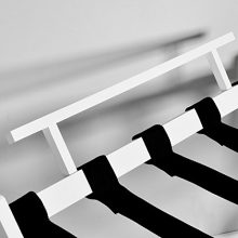 WELLAND Wall Saver Wood Folding Luggage Rack