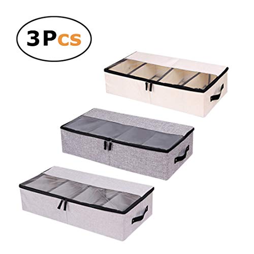 In kds Clothes Shoes Organizer Multifunction Foldable Under The Bed Storage Box
