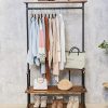 Effortless Style: Industrial Clothing Rack – Rolling Pipe Garment Rack