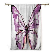 Lcxzjgk Indoor Roman Curtain Animal Privacy Protection Artistic Butterfly Design