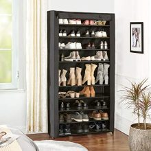SONGMICS 10-Tier Shoe Rack, Shoe Storage with Dust Cover
