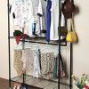 Modrine Double Rod Garment Rack, 3 Tiers Heavy Duty Hanging Closet