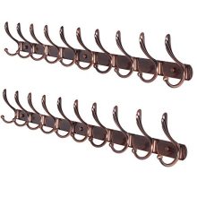 Dseap Wall Mounted Coat Racks: 16" Hole Spacing, 37-1/4"Long