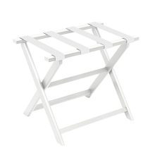 Gate House Furniture White Eco-Poly Folding Luggage Rack