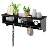 Giantex Hanging Shelf with Hooks Wall Mount Cubby Organizer