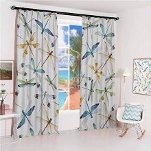 Dragonfly Sun Protection Insulated Bedroom Living Room Curtain