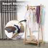 LANGRIA Foldable Bamboo Clothes Laundry Rack