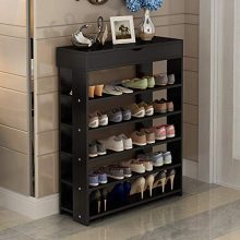 soges 5-Tier Shoe Rack 29.5 inches Wooden Shoe Storage Shelf Shoe Organizer