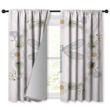 Mannwarehouse Dragonfly Polyester Curtain Vintage Retro Farm Life