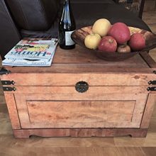 Styled Shopping Newport Medium Wood Storage Trunk Wooden Treasure Chest