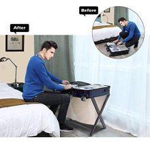 Tangkula Luggage Rack Folding Wood Suitcase Luggage Stand