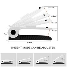 Lovne 18 Pairs Adjustable Double Shoe Rack Organizer