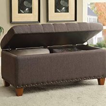Tufted Storage Bench Mocha