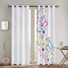 SONGDAYONE Kids Curtain Colorful Home Decor Privacy Protection