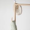 SINGAYE Clothes Rack 2-in-1 Coat Rack Rolling Garment Rack