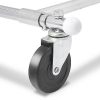 Collapsible/Folding Rolling Clothing/ Garment Rack Salesman's Rack