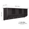 Homfa Hanging Entryway Shelf, 38.6 in Wall Mounted Storage Cabinets Coat