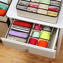 4PCS Underwear Organizer Storage Box Drawer Divider