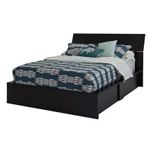 South Shore Step One Ottoman Storage Bed, Queen 60-Inch