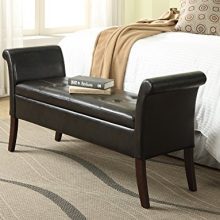 Convenience Concepts Designs4Comfort Garbo Storage Bench, Espresso