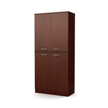 South Shore Axess Tall 4-Door Storage Cabinet with Adjustable Shelves