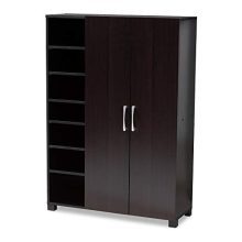 Baxton Studio Shoe Cabinets, One Size, Wenge