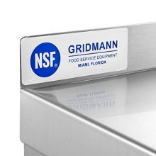 GRIDMANN NSF Stainless Steel Kitchen Wall Mount Shelf Commercial Restaurant